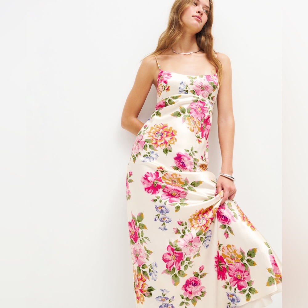 NWT Reformation Kailyn Silk Dress